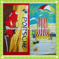 100% cotton active printing beach towels